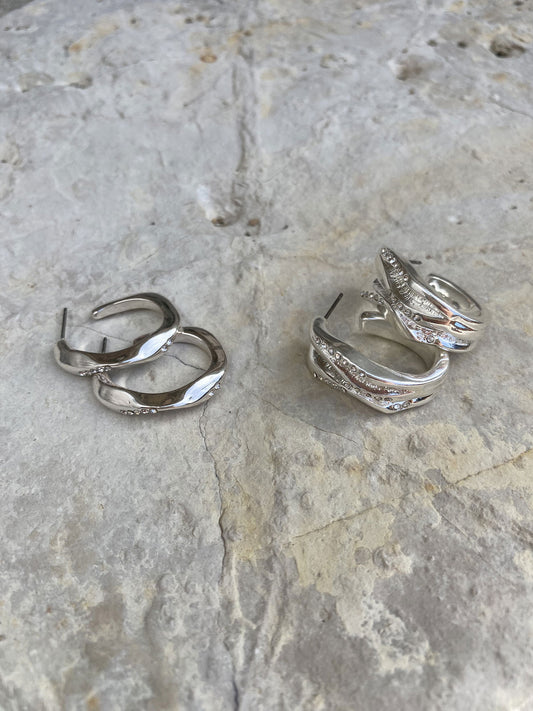 Blowing Ribbon | Eyrnalokkar | Silfur