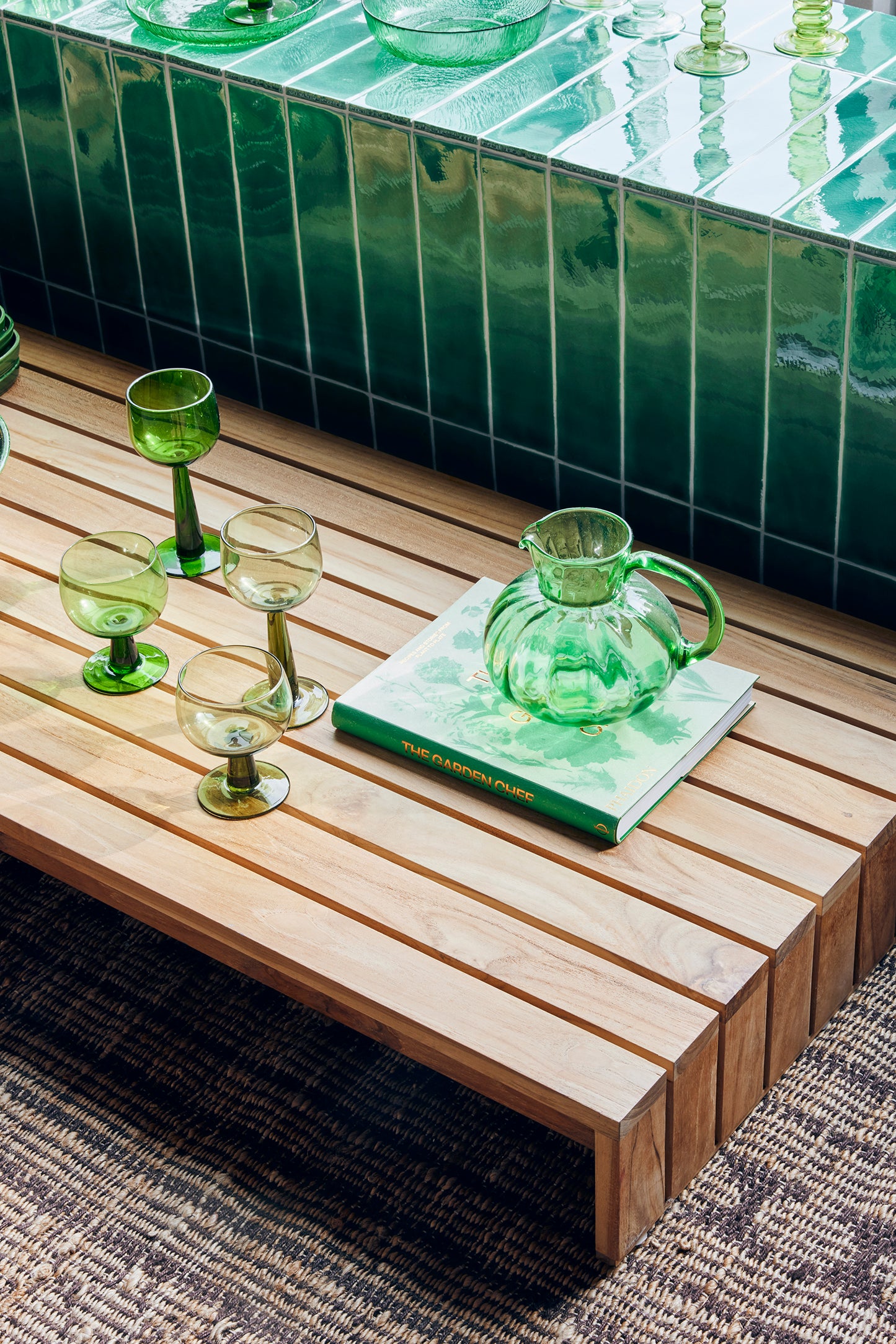 HKLIVING | The emeralds | Glös 4 saman | há
