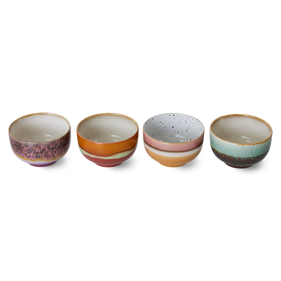 HKLIVING | 70s Ceramics | Skálar | Geyser | 4 saman