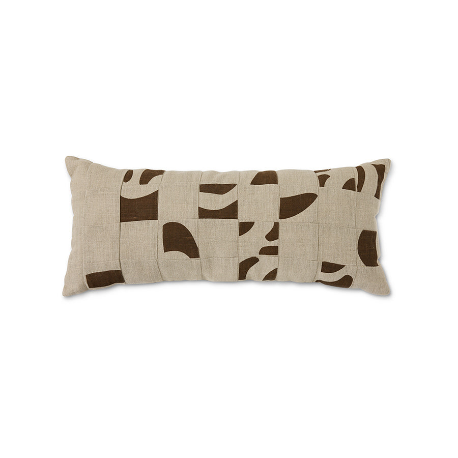 HKLIVING| Púði | Natural patched | 30x70 cm