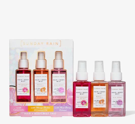 Gjafasett| Sunday Rain | Hair and body mist trio