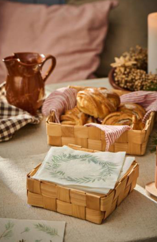 Servíettur | Grænn krans