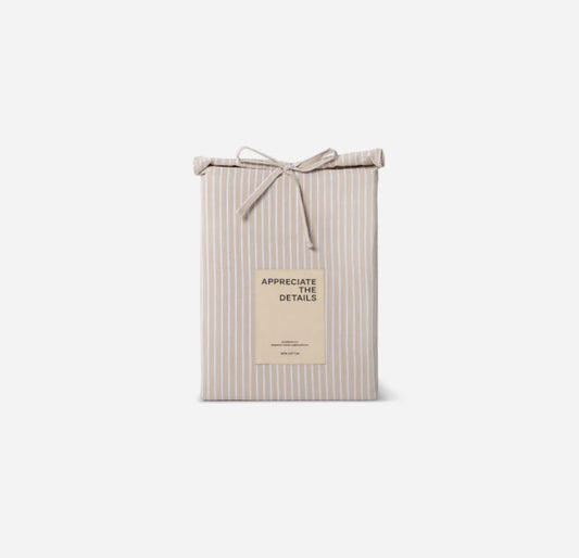 APPRECIATE THE DETAILS | Washed Cotton | Striped Cappuccino | Sængurverasett