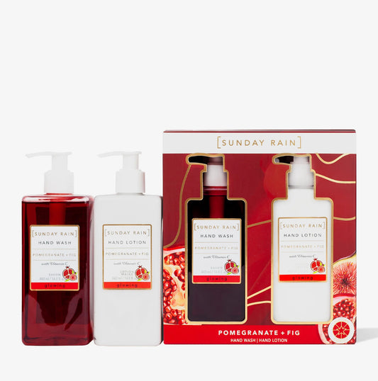 Gjafasett| Sunday Rain | Fig og granatepli | Handkrem og handsápa