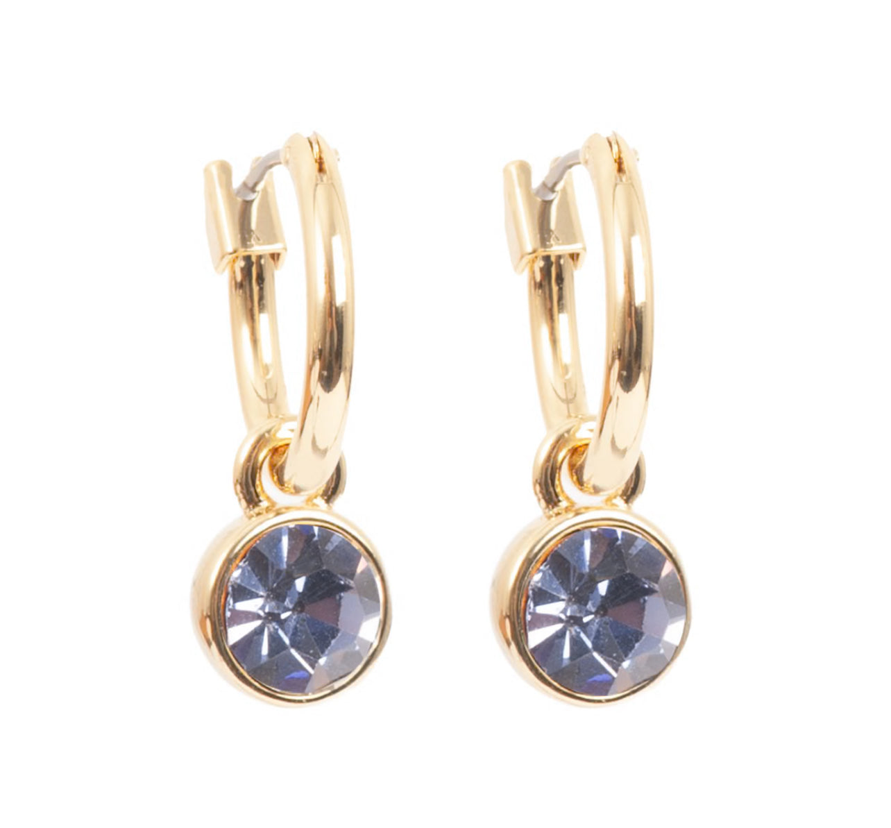 Just Oslo | Eyrnalokkar| Gull m/fjólubl. stein