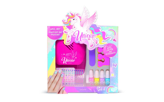 Gjafasett| Unicorn | Naglasett með þurrku
