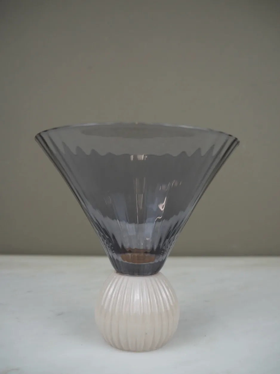 SEKLET | SWAY | Kokteilglas | Smoke/creme