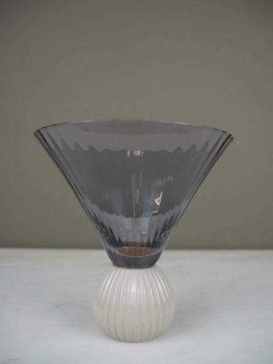 SEKLET | SWAY | Kokteilglas | Smoke/creme