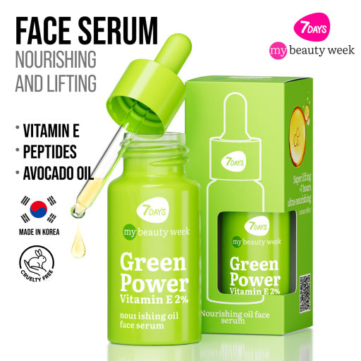 7DAYS | Green Power Vitamin E| Andlitsserum | E-vítamín