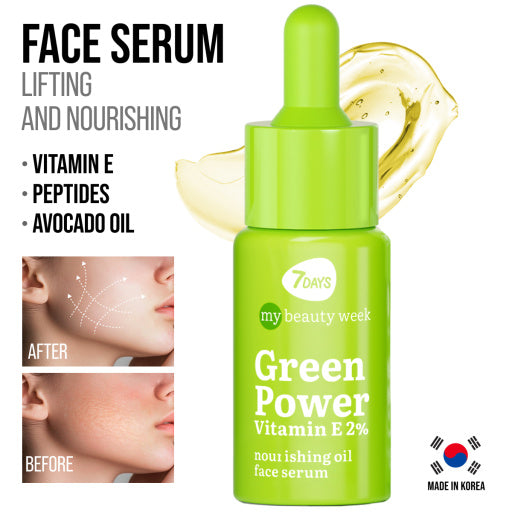 7DAYS | Green Power Vitamin E| Andlitsserum | E-vítamín