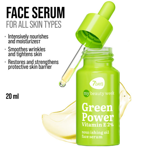 7DAYS | Green Power Vitamin E| Andlitsserum | E-vítamín