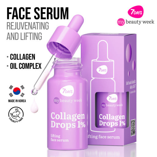 7DAYS | Collagen Drops 1% | Andlitsserum Olía | Collagen
