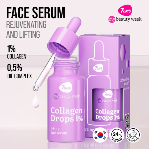 7DAYS | Collagen Drops 1% | Andlitsserum Olía | Collagen