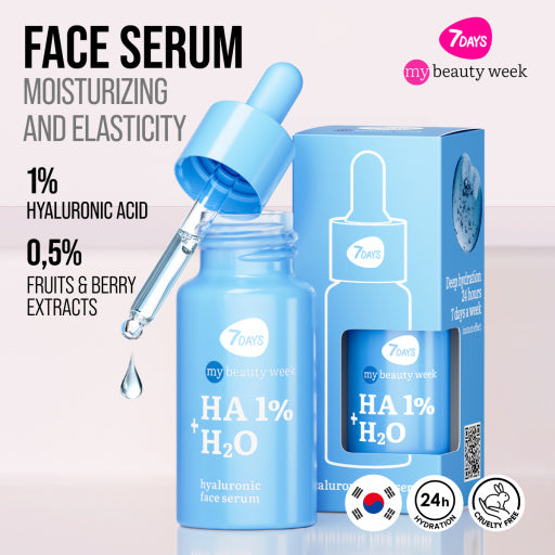 7DAYS | HA 1% H2O | Andlitsserum Olía | Rakagefandi