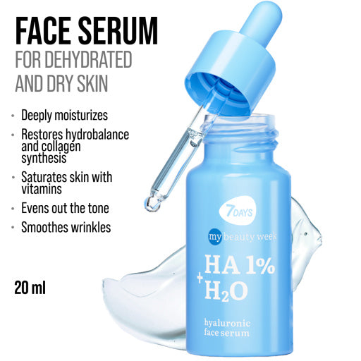 7DAYS | HA 1% H2O | Andlitsserum Olía | Rakagefandi