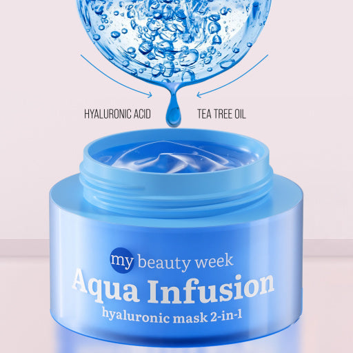 7DAYS | Aqua Infusion | Andlitskrem Og Maski | Rakagefandi | Hýalúrónsýra