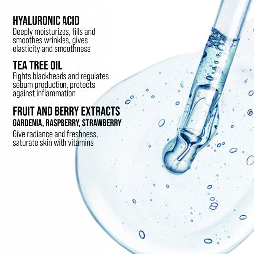 7DAYS | Aqua Infusion | Andlitskrem Og Maski | Rakagefandi | Hýalúrónsýra