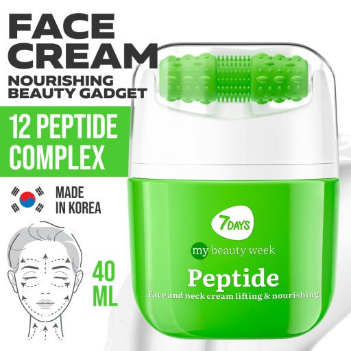 7DAYS | Peptide | Háls- Og Andlitskrem | Peptíð | E-vítamín 40 ML