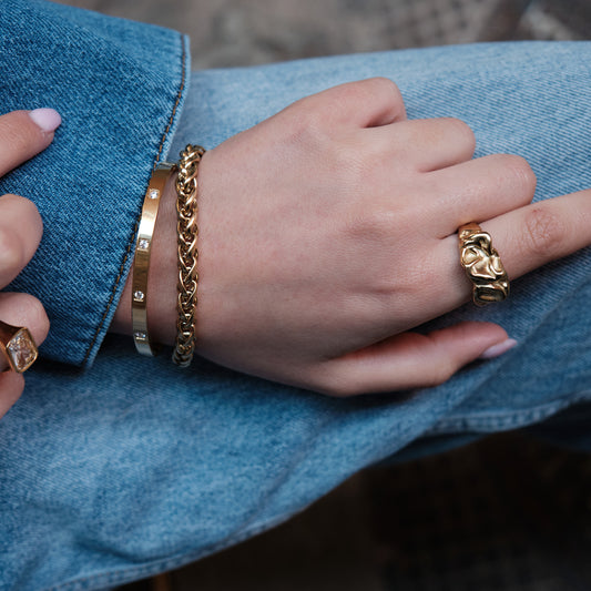 Hringur | Crinkle | Steel Crystal Coll