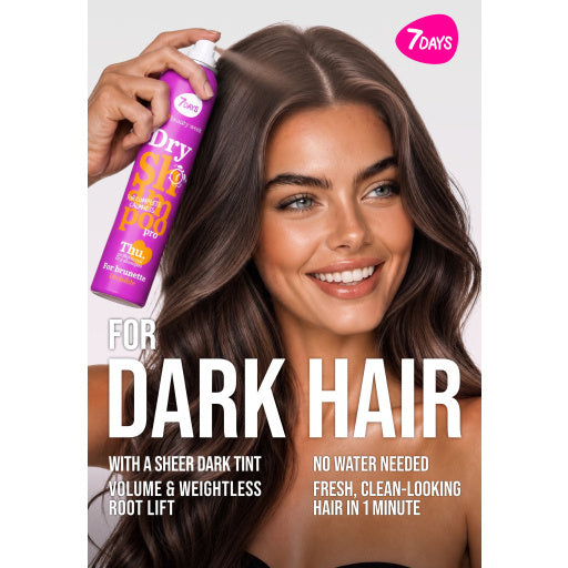 7DAYS | Dry Shampoo | Þurrsjampó | Brúnt hár | Invisible