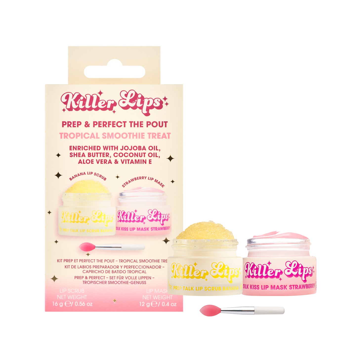 Killer Lips varaskrúbbs- og varasnyrtisett | Tropical Smoothie Treat