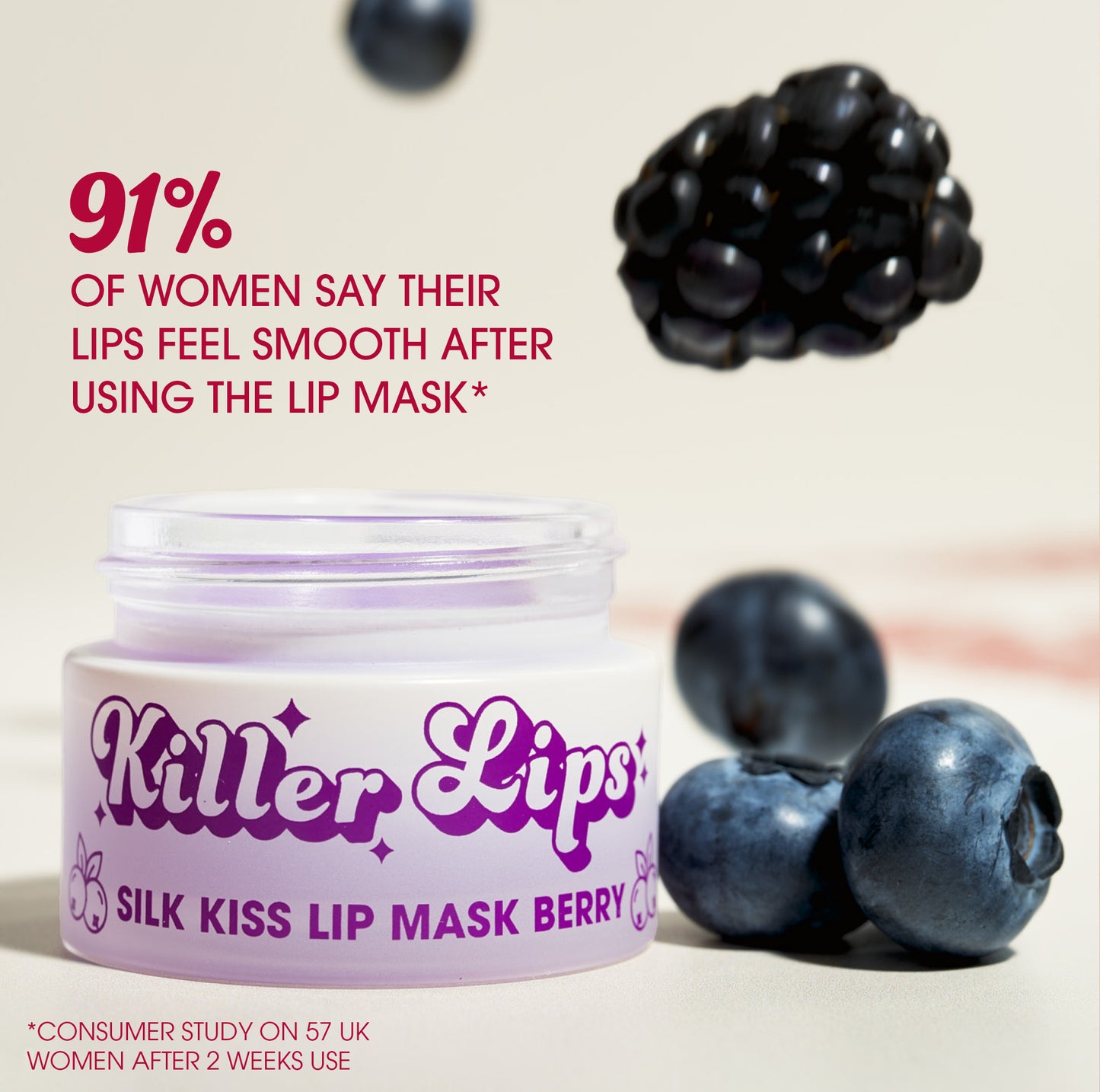 Killer Lips varaskrúbbs- og varasnyrtisett  | Berry Temptation