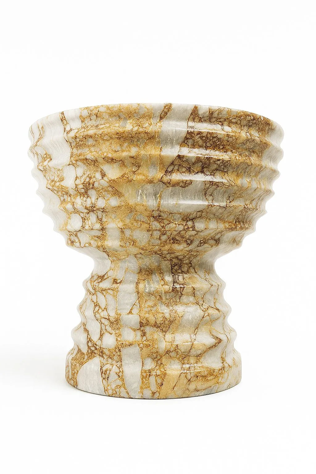 SEKLET | Marmari | Ribbed Pedestal bowl | Ribbed foot