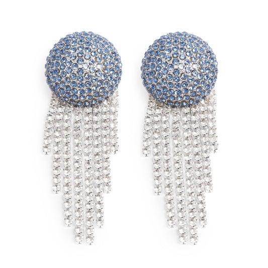 Eyrnalokkar | Tone Damli | Bláir með steinum