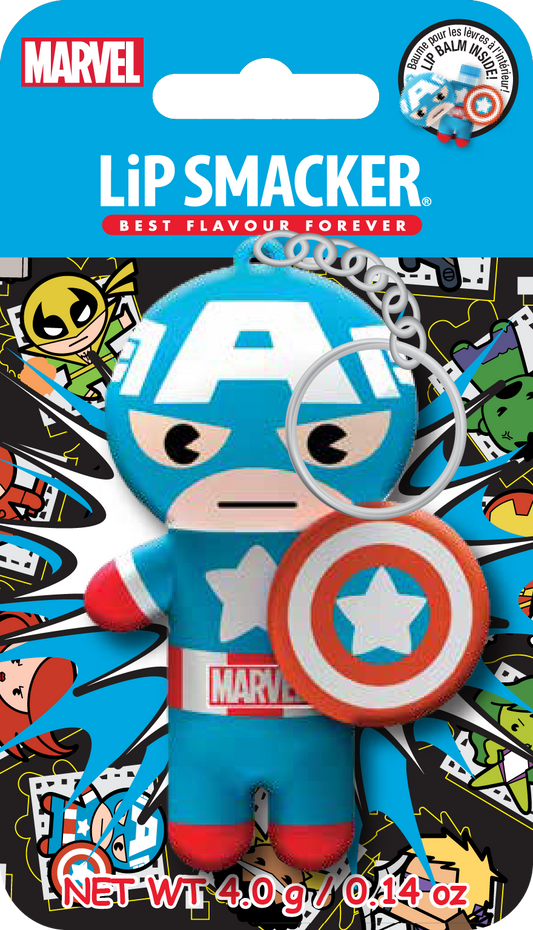Lip Smacker Captain America Lip Balm - Red, White, Blueberry