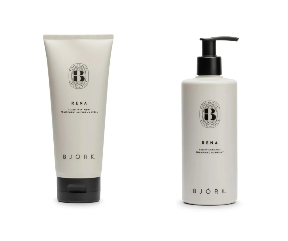 Vara dagsins, 25%  | BJÖRK | RENA | Sjampó | Purify | 300 ml og Scalp treatment