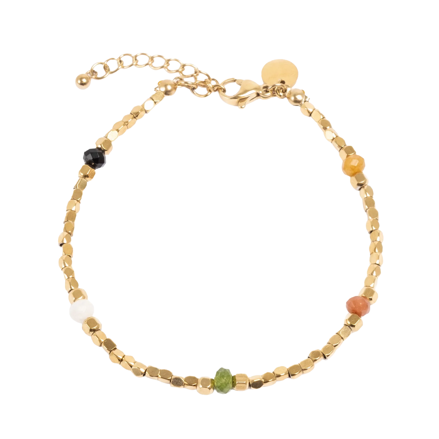 Armband| Happy life | Precious stone | Stál