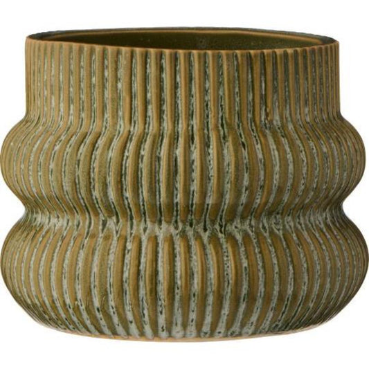 Grooves | blómapottur | Grænn | 16 cm