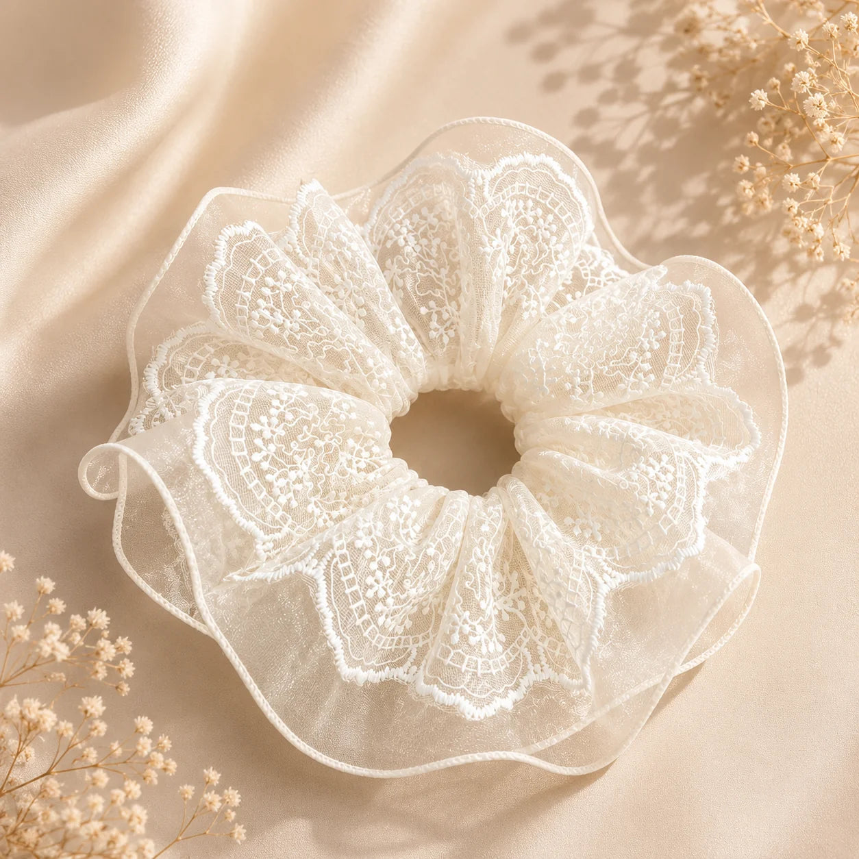 NAMISO | Lunéa | Blonde Scrunchie | Hvít