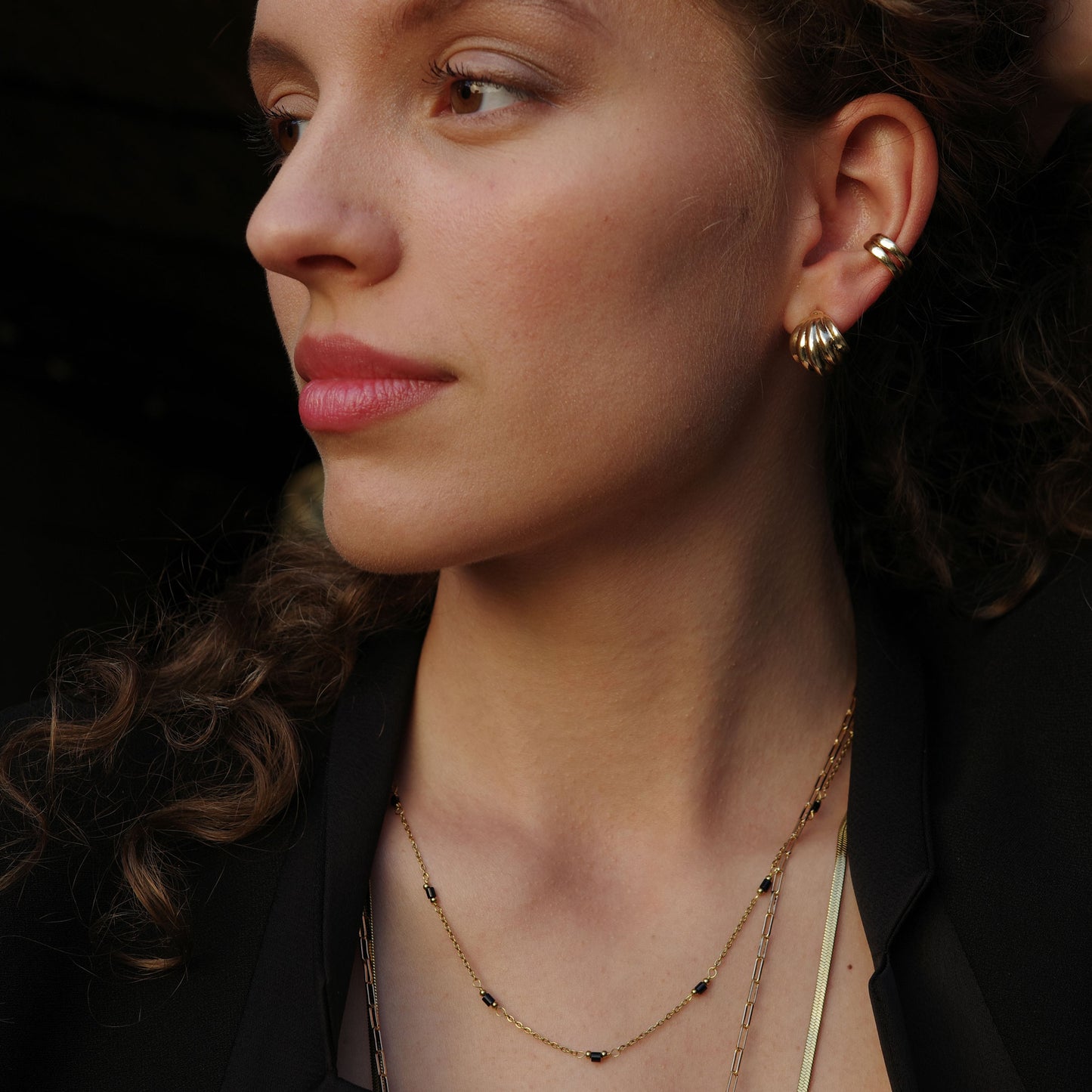 Eyrnalokkar | Liquid | cuff