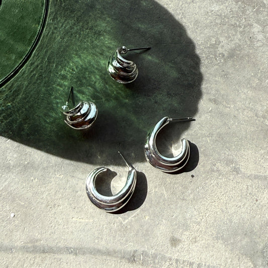 Eyrnalokkar | Liquid | Silfur