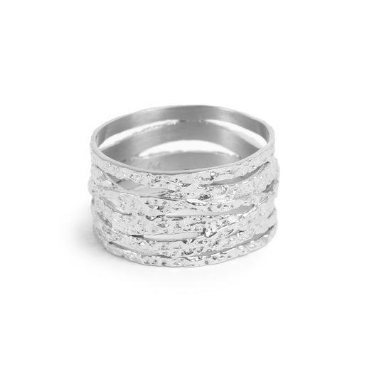Hringur | Breiður | Stál 14k