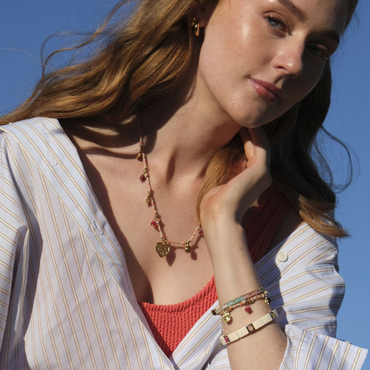 Armband | Happy Life | Stál