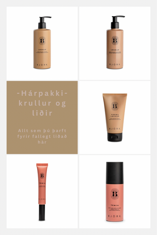 Krullur og glans | Hárpakki | 20% afsláttur