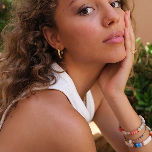 Stál eyrnalokkar | Raw