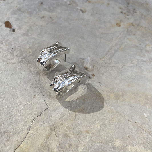 Eyrnalokkar | Crease | Silfur