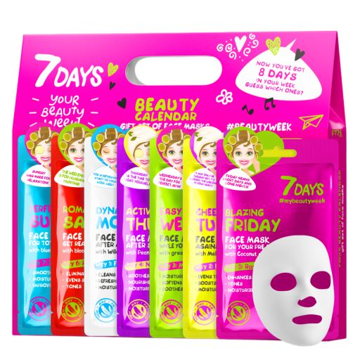 7DAYS | Gift set sheet masks BEAUTY CALENDAR | Gjafasett