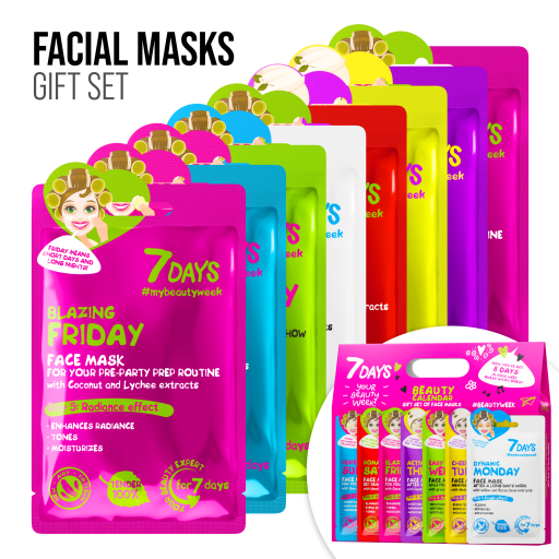 7DAYS | Gift set sheet masks BEAUTY CALENDAR | Gjafasett