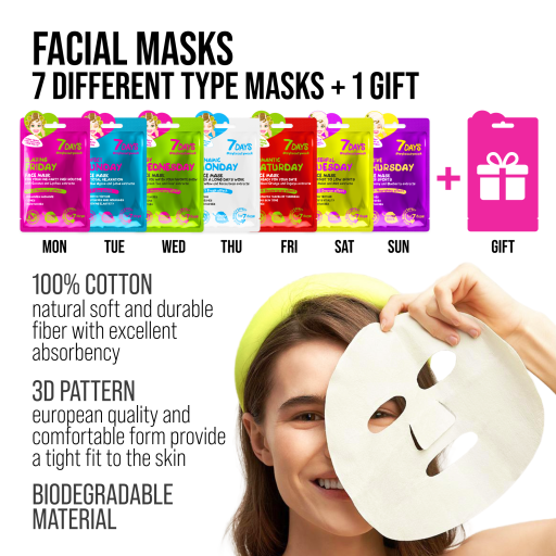 7DAYS | Gift set sheet masks BEAUTY CALENDAR | Gjafasett