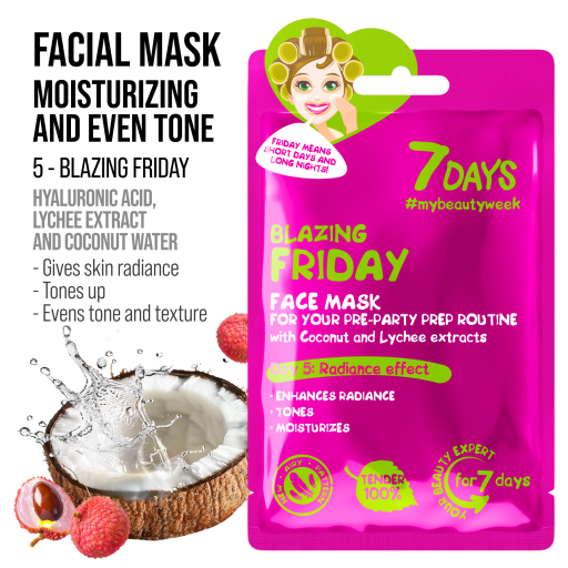 7DAYS | Gift set sheet masks BEAUTY CALENDAR | Gjafasett