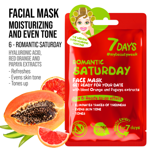 7DAYS | Gift set sheet masks BEAUTY CALENDAR | Gjafasett