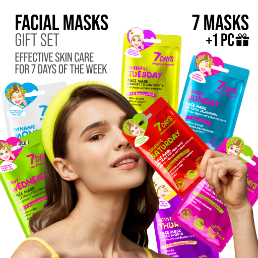 7DAYS | Gift set sheet masks BEAUTY CALENDAR | Gjafasett