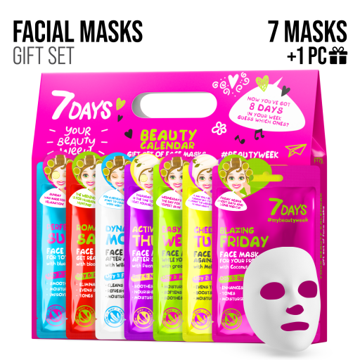 7DAYS | Gift set sheet masks BEAUTY CALENDAR | Gjafasett