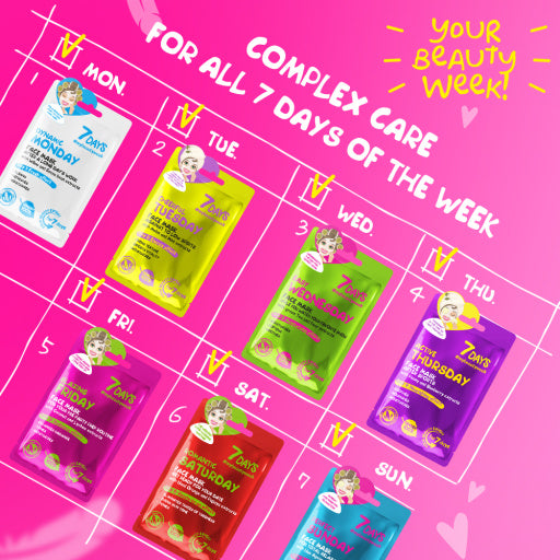 7DAYS | Gift set sheet masks BEAUTY CALENDAR | Gjafasett