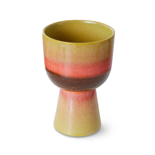 HKLIVING | 70s Ceramics | Retro blómapottur | Lime Green