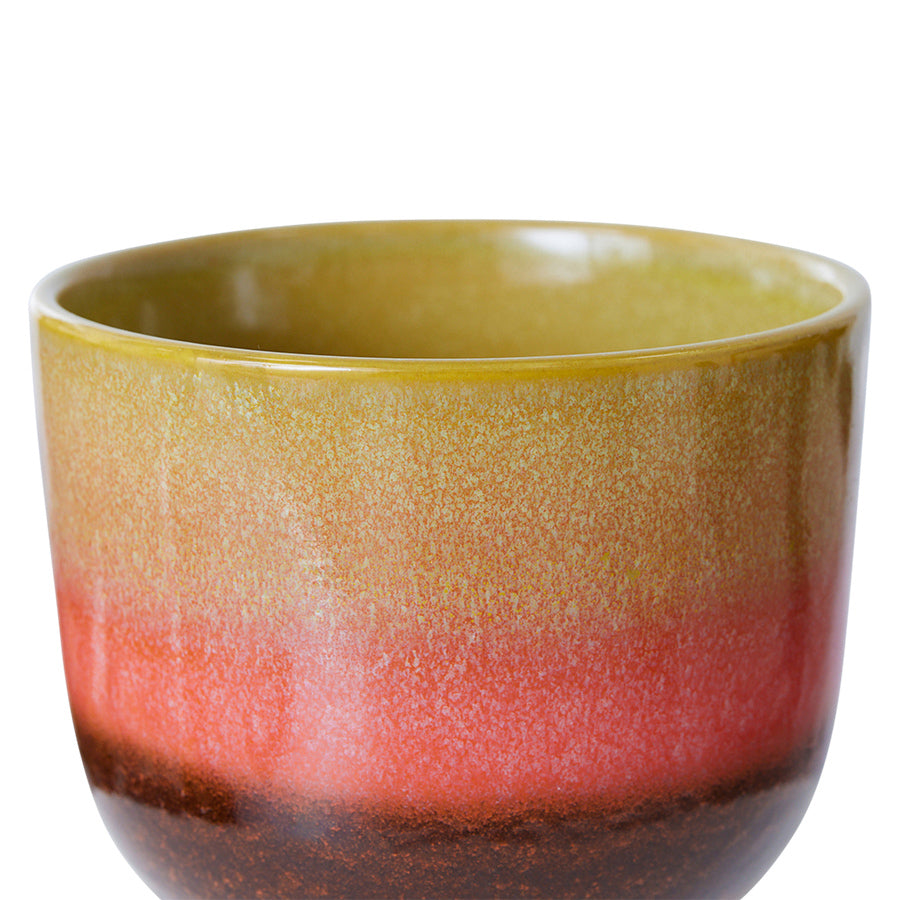 HKLIVING | 70s Ceramics | Retro blómapottur | Lime Green